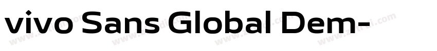 vivo Sans Global Dem字体转换 vivo Sans Global Dem字体转换